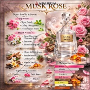Musk Rose Attar soft floral and powdery fragrance profile