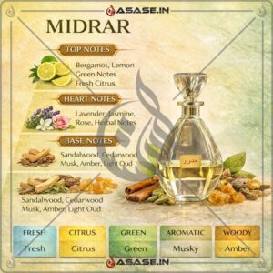 Midrar by Asase perfume notes bergamot lemon sandalwood