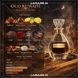 Oud Kuwaiti Attar fragrance notes saffron oud rose musk