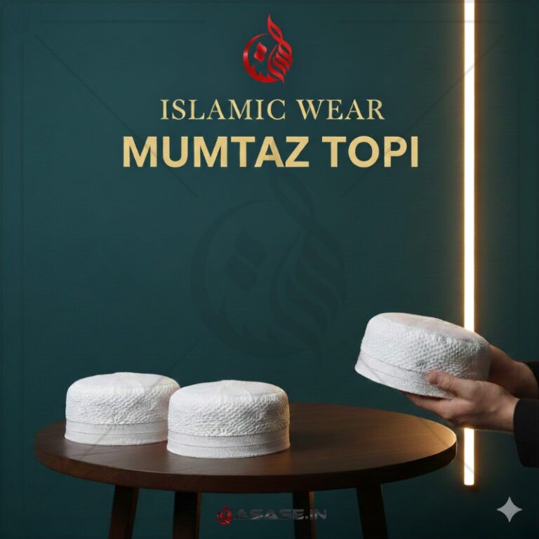 Original White Mumtaz Topi Made in Bangladesh Hard Cotton