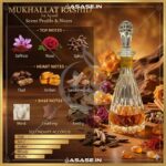 Ajmal Mukhallat Rashid attar front view glass bottle
