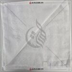 White Shemagh Al Arabi Rumal Traditional Pattern