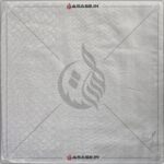 Arabic Rumal White Front View