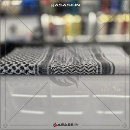 Black Shemagh Al Arabi Rumal Front View