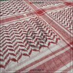 Red Shemagh Al Arabi Rumal Cotton Texture