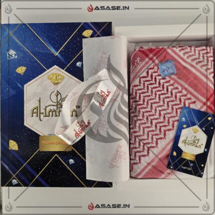 Luxury Box Packing Red Shemagh Al Arabi Rumal