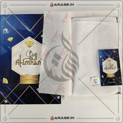 White Premium Shemagh Al Arabi Rumal Front View