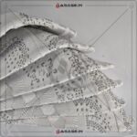 white diamond topi with cutting nag design