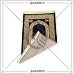 Luxury Quality Janamaz Black Gold traditional Islamic design