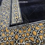 Luxury Quality Janamaz Black Gold high quality fabric detail