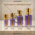 Purple Oud top heart and base notes illustration