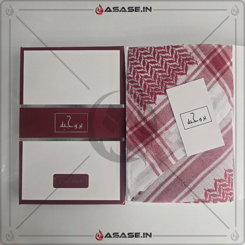 Luxury Cotton Arabic Rumal - Red