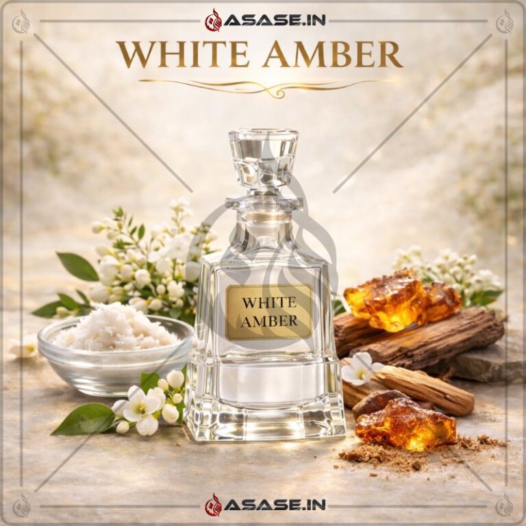 White Amber Attar clean musky and powdery fragrance