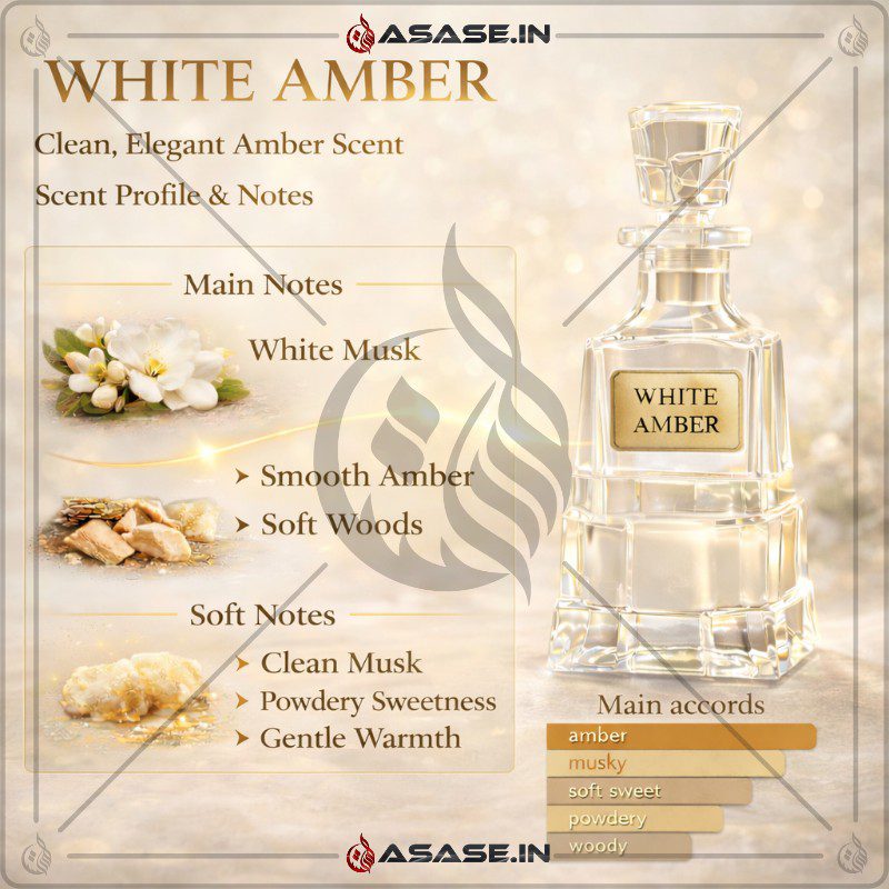 White Amber Attar amber and white musk scent notes