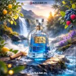 Close-up view of Blue Musk Attar perfume bottle