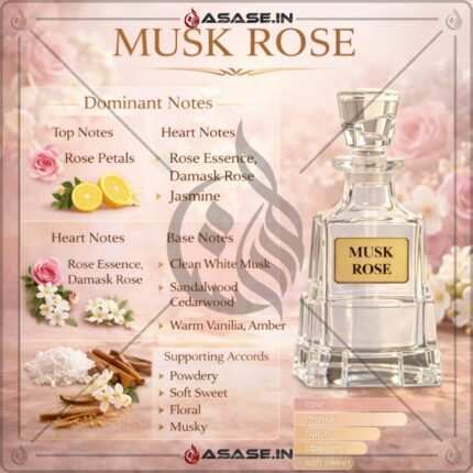 Musk Rose Attar fragrance notes with rose and jasmine