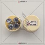 Asase Zircon Double Kaj Kurta Button for Men - White - M01 - Image 2