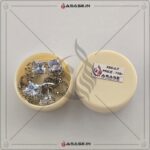 Asase Zircon Double Kaj Kurta Button for Men - White - M03 - Image 2