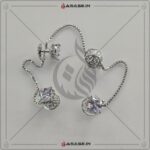 Asase Zircon Double Kaj Kurta Button for Men - White - M03