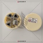 Asase Zircon Double Kaj Kurta Button for Men - Black - B06 - Image 2