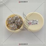 Asase Zircon Double Kaj Kurta Button for Men - Rose Gold - B02 - Image 2