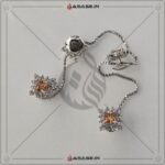 Asase Zircon Double Kaj Kurta Button for Men - Rose Gold - B04