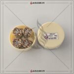 Asase Zircon Double Kaj Kurta Button for Men - Rose Gold - M02 - Image 2