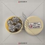 Asase Zircon Double Kaj Kurta Button for Men - White - M02 - Image 2