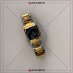 AlFajr Watch Square white golden