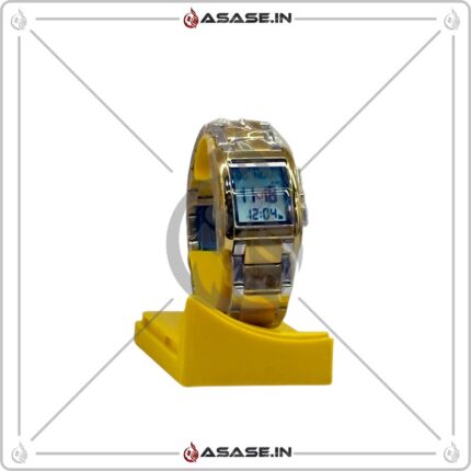 AlFajr Watch Square white golden