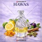 Hawas by Rasasi perfume collection display