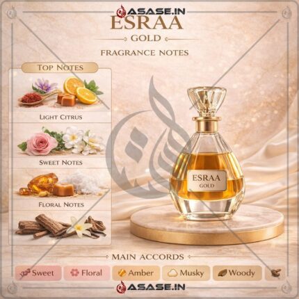 Esraa Gold by Rasasi notes citrus floral amber woody