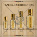Musk Sapphire attar available in different sizes small medium large bottles premium fragrance