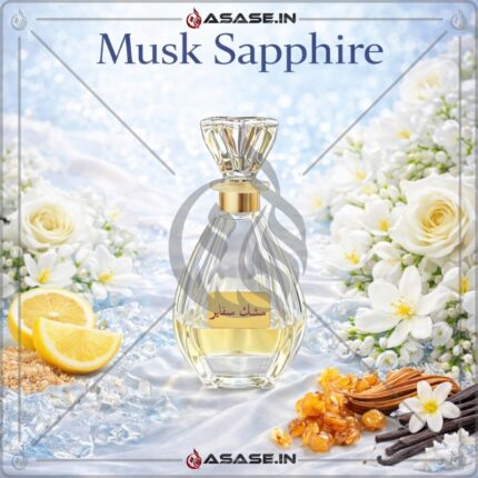 Musk Sapphire attar front bottle clean white musk fragrance