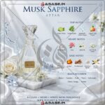 Musk Sapphire notes white musk rose jasmine citrus fragrance