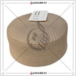 JJ Cap golden beige side premium stitching namaz topi reversible kufi cap