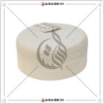 JJ Cap white side premium namaz topi reversible islamic cap soft stitching