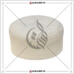 JJ cap white side premium quality namaz topi soft fabric comfortable islamic cap