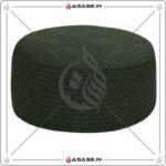 Premium JJ Caps dark green side namaz topi breathable fabric stylish islamic cap